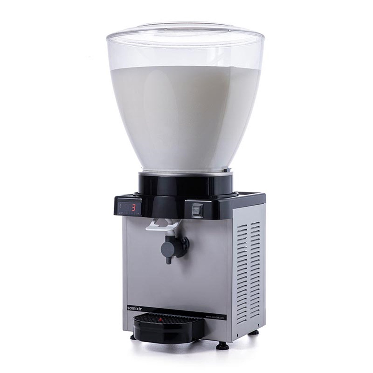 Samixir 40 L Panoramik Köpüklü Ayran Dispenseri Dijital Inox-R134A-50Hz