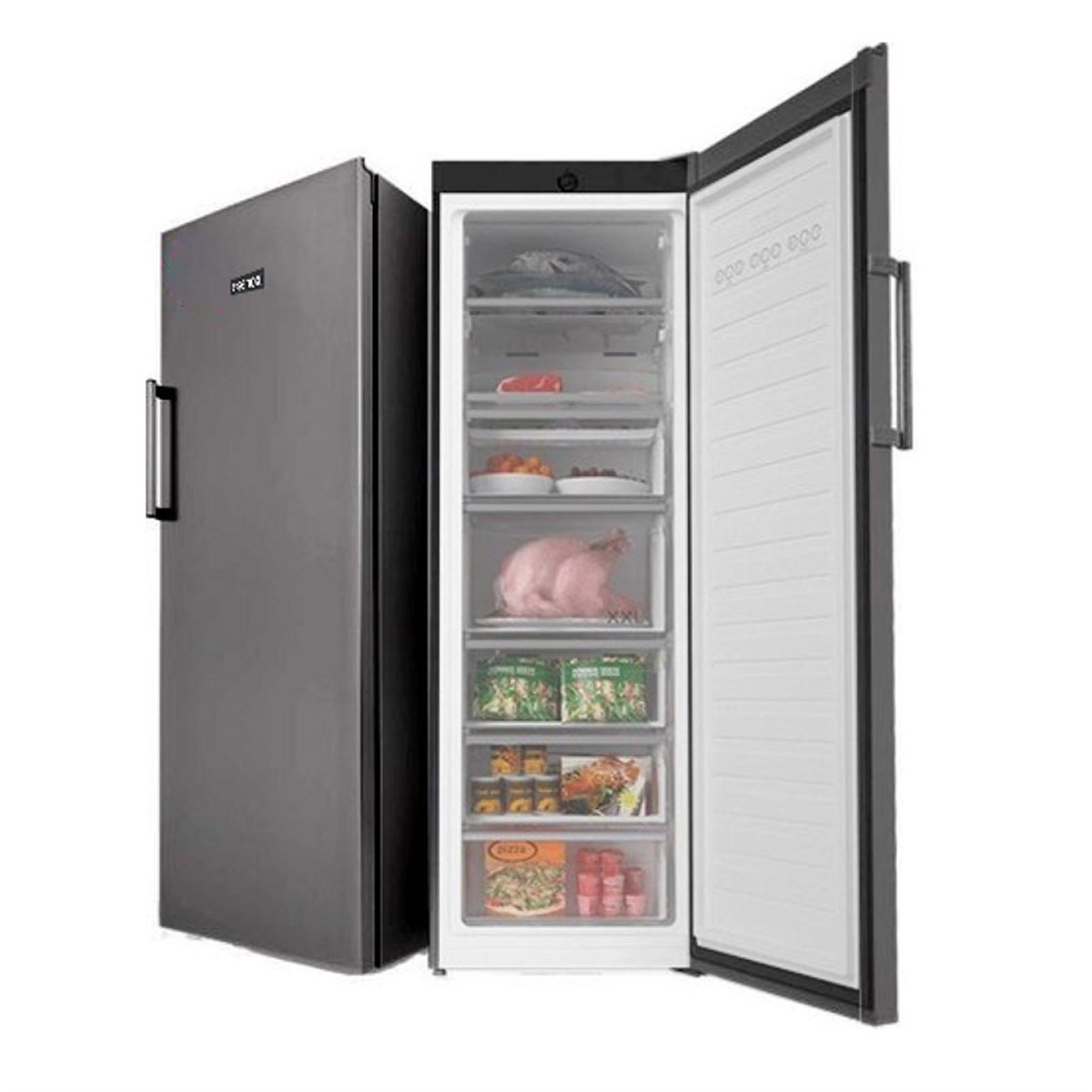 Senox 7302 NF A+ Fanlı 7 Çekmeceli Derin Dondurucu Gri