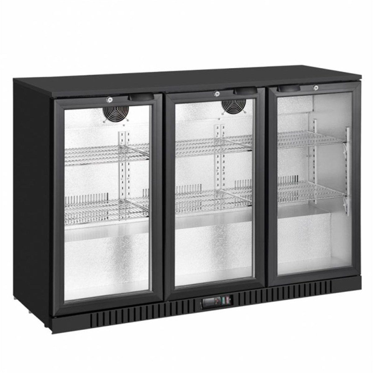 Senox BBCS-350 Üç Sürgü Kapılı Bar Altı Şişe Soğutucu (Boyalı)