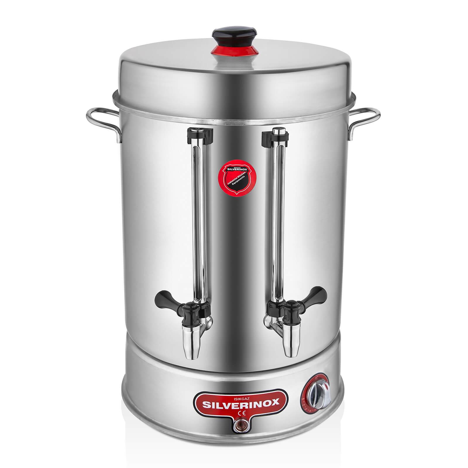 SilverInox 2011 80 Bardak Çevirmeli Metal Musluklu Çay Makinesi 9 ltSilverInoxIG.2011