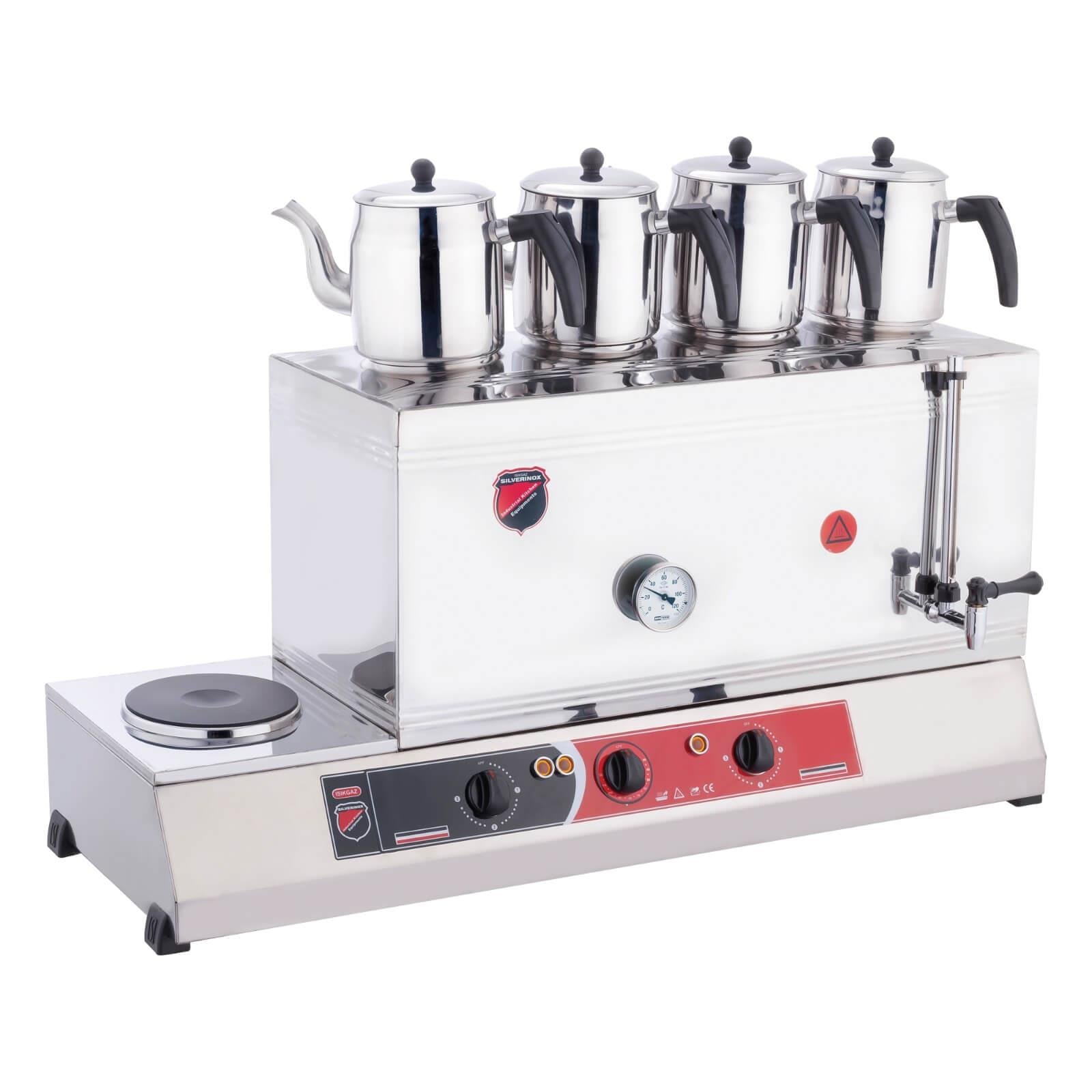 SilverInox 2083 85 Model 4 Demlikli Kaynaklı Elektrikli Çay OcağıSilverInoxIG.2083