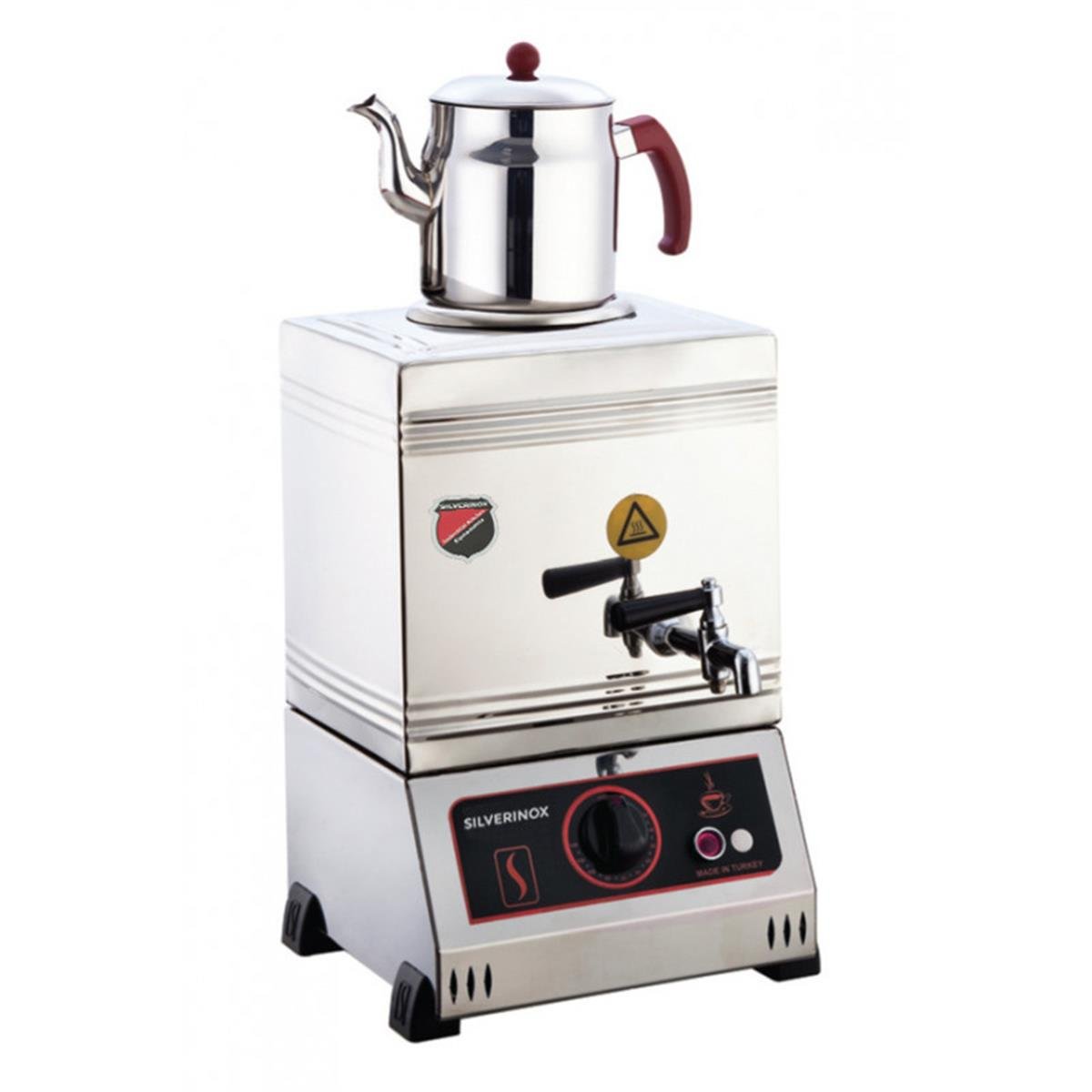 SilverInox 2120 15 Model 1 Demlikli Kaynaklı Elektrikli Çay Ocağı