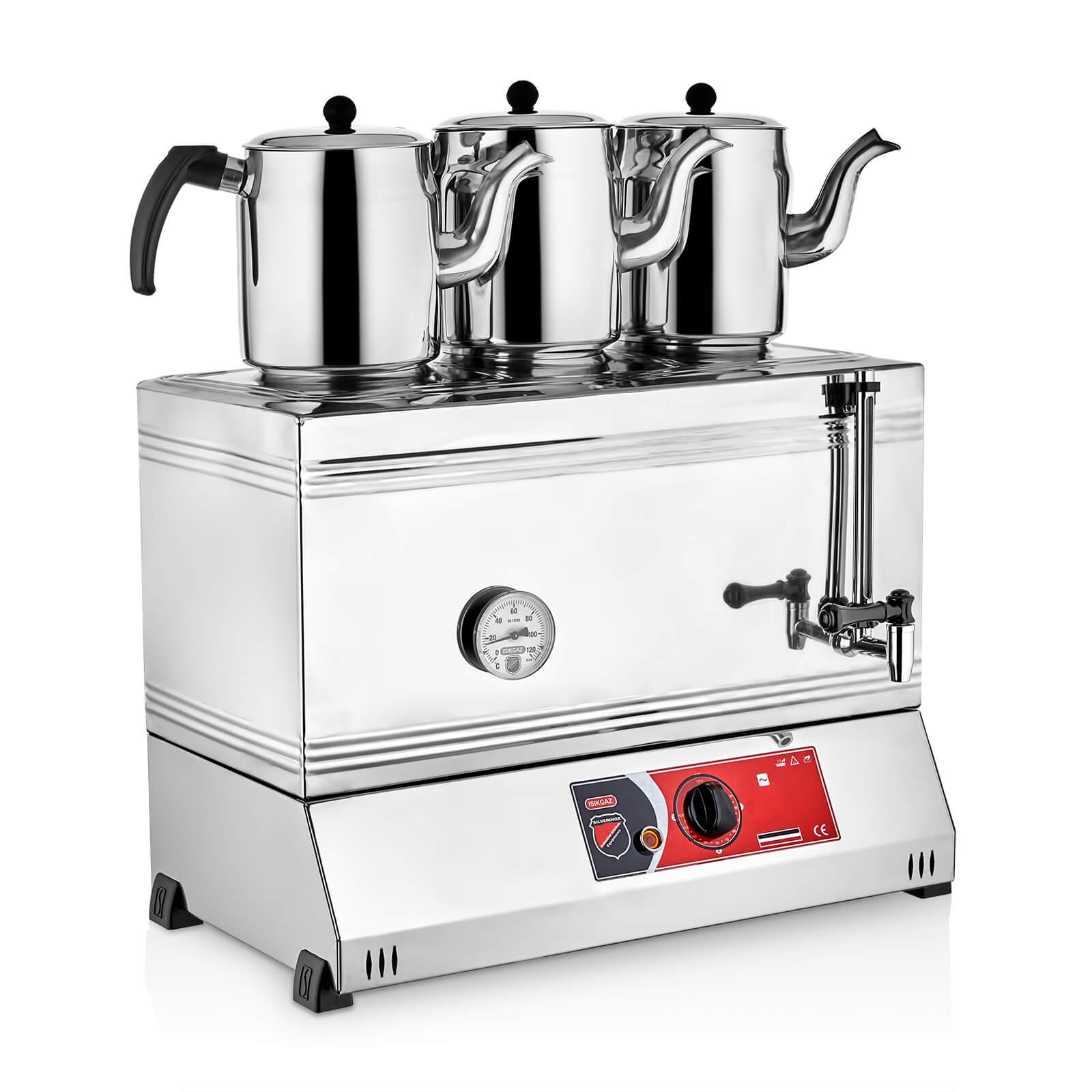 SilverInox 2122 60 Model 3 Demlikli Kaynaklı Elektrikli Çay OcağıSilverInoxIG.2122