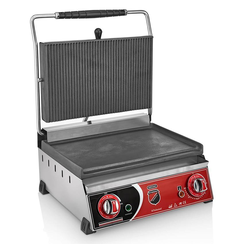 SilverInox 2130DZ 16 Dilim Elektrikli Tost Makinesi Altı DüzSilverInoxIG.2130DZ