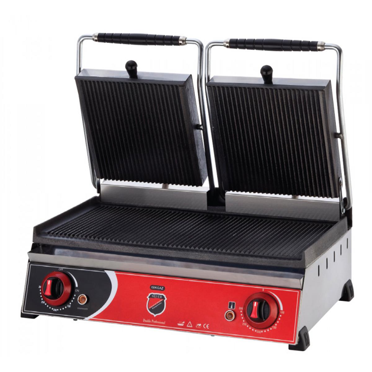 SilverInox 2133 20 Dilim Elektrikli Çift Kapaklı Hamburger Makinesi