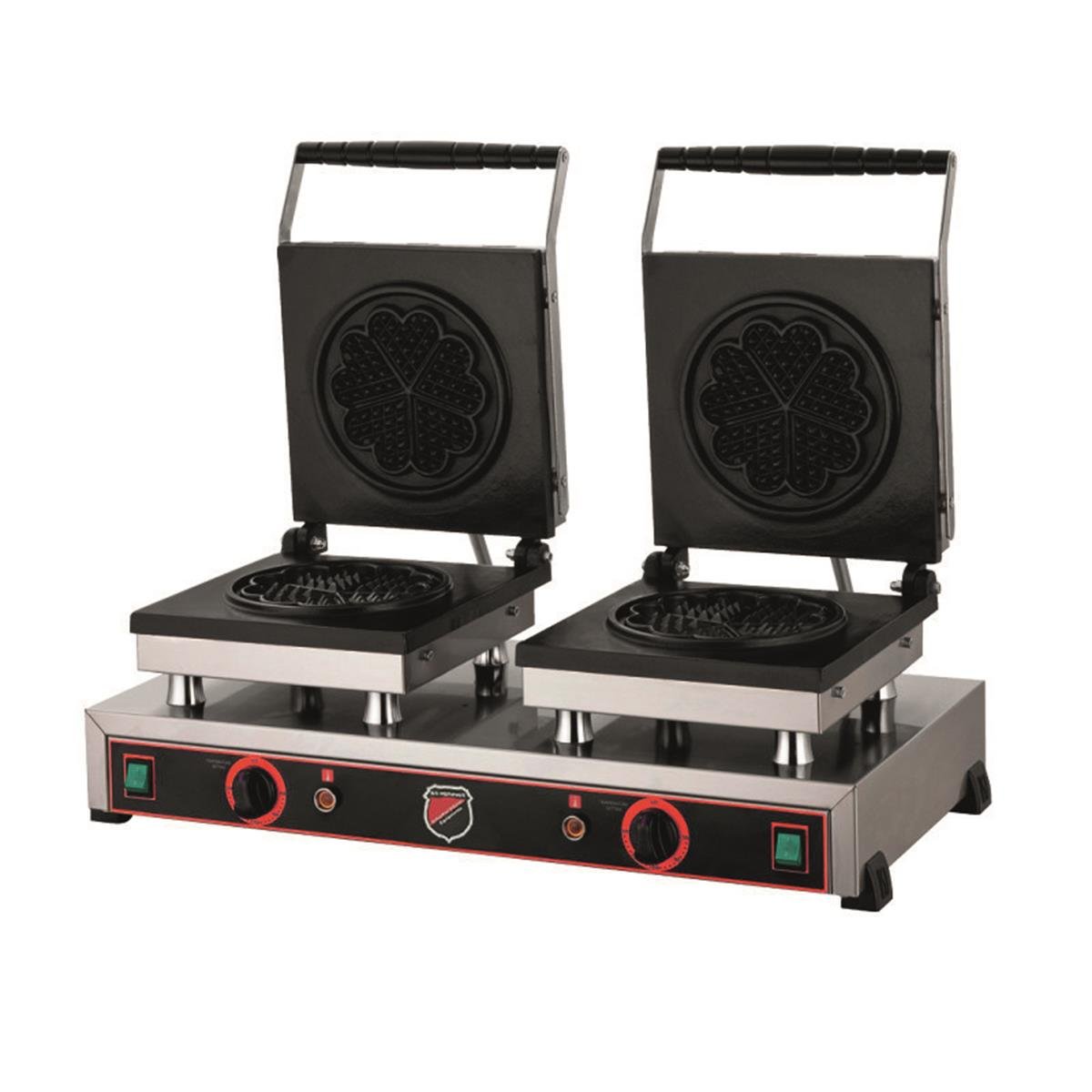 SilverInox 2138 Çiftli Çiçek Waffle Makinesi