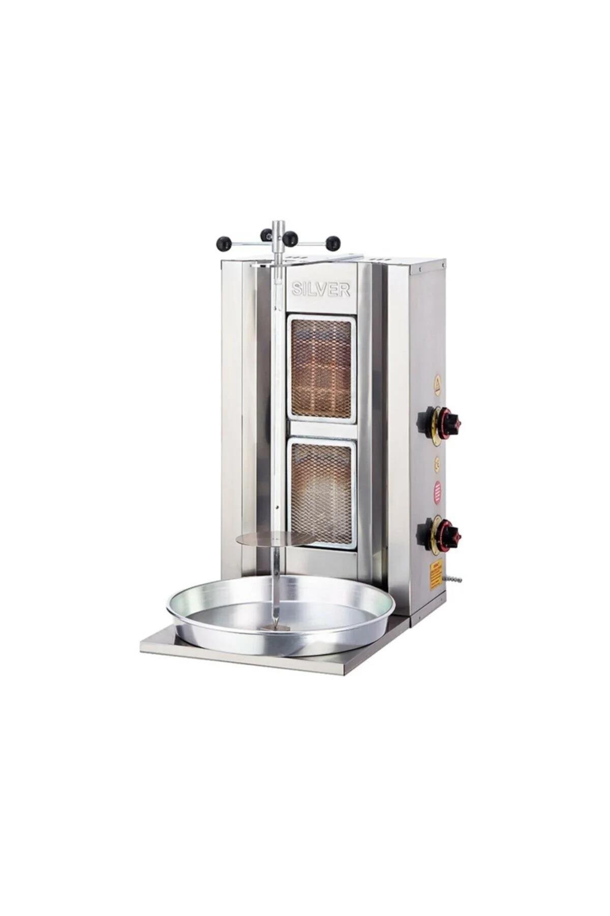 SilverInox 2164 2 Radyanlı Doğal Gazlı Döner Ocağı CE Belgeli