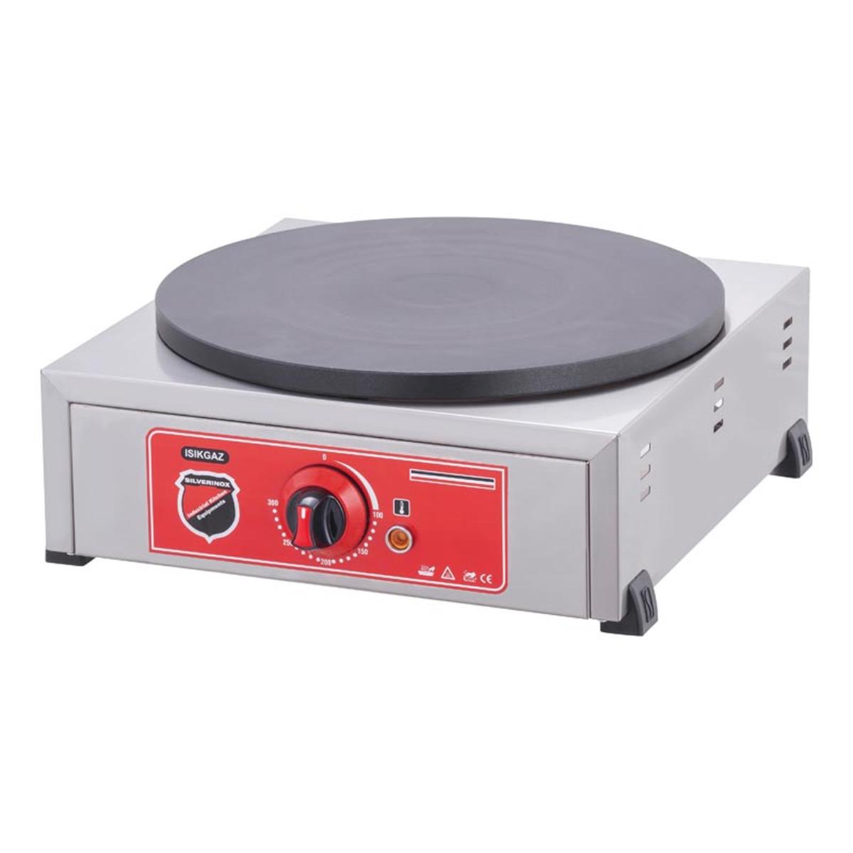 SilverInox 2177 1 Pleyt inox Elektrikli Krep Makinesi 40 cm