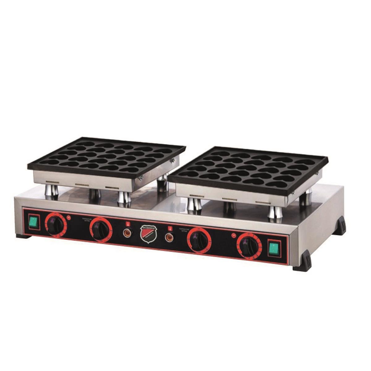 SilverInox B23 Çiftli Kalpli Kapaksız Bubble Makinesi