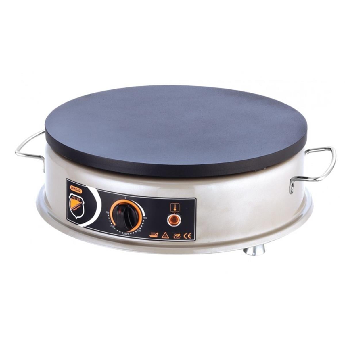 SilverInox CRP-03 Gri inox Elektrikli Krep Makinesi 40 cm