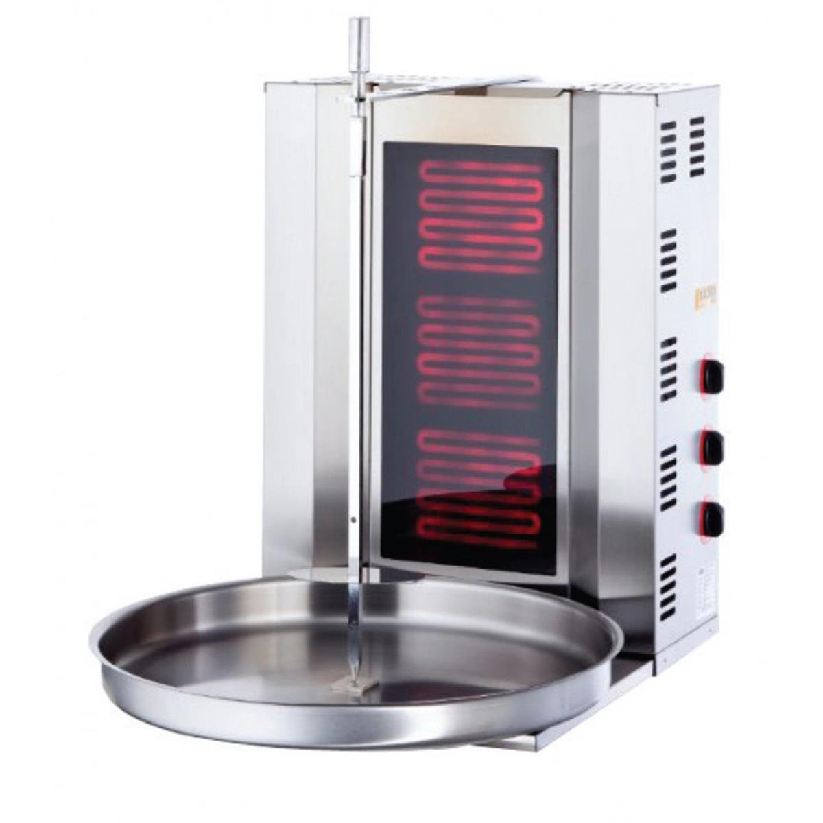 SilverInox ED-06 3 Radyanlı Elektrikli Döner Ocağı CE Belgeli