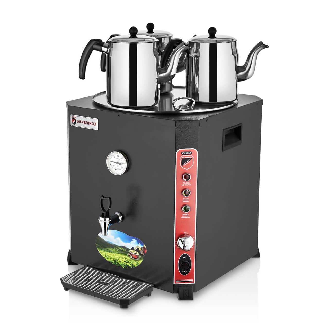 SilverInox EL-03S Elit Çay Makinesi Siyah 36 ltSilverInoxIG.EL-03S