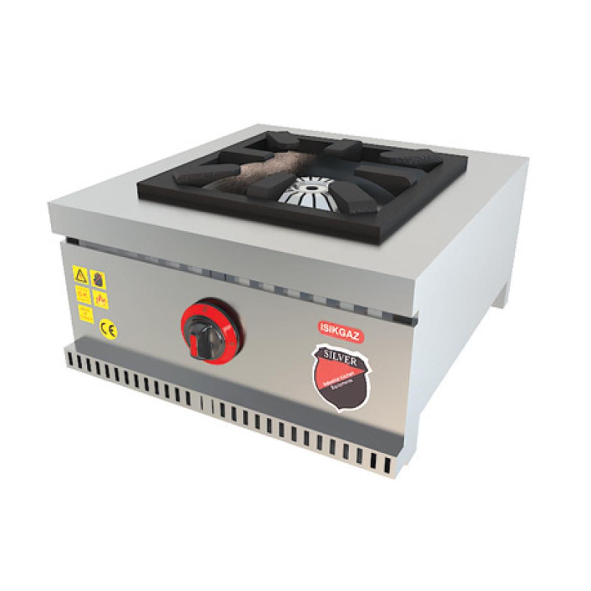 SilverInox MD-1D DoğalGazlı Setüstü Midi Ocak CE BelgeliSilverInoxIG.MD-1D