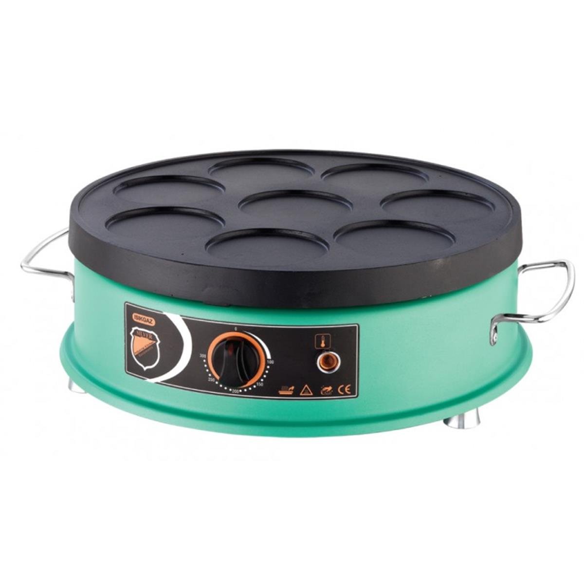 SilverInox PNK-02 Yeşil inox Elektrikli Pankek Makinesi 40 cm