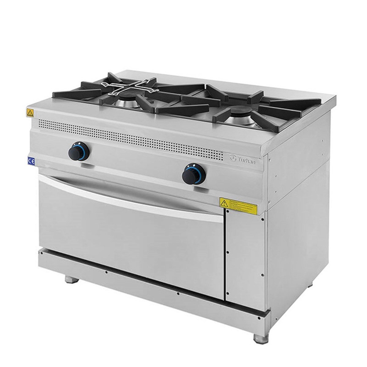 Turhan Çelik 0510-KUZ 2'li Gazlı Kuzine 1000x700x850