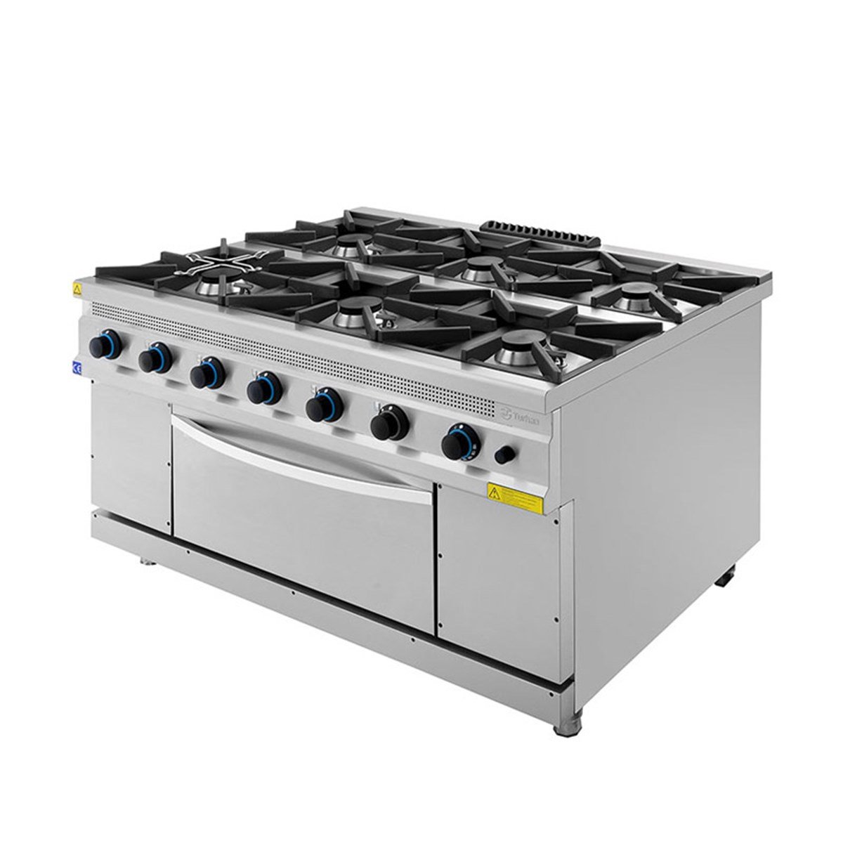 Turhan Çelik 1510-KUZ 6'lı Gazlı Kuzine 1000x1000x850