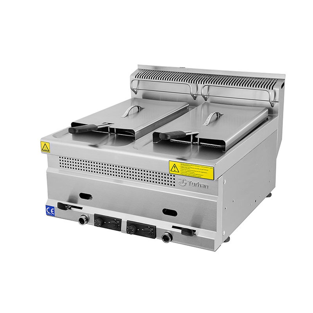 Turhan Çelik TC.6FG600 60'lık Gazlı Fritöz 600x630x300