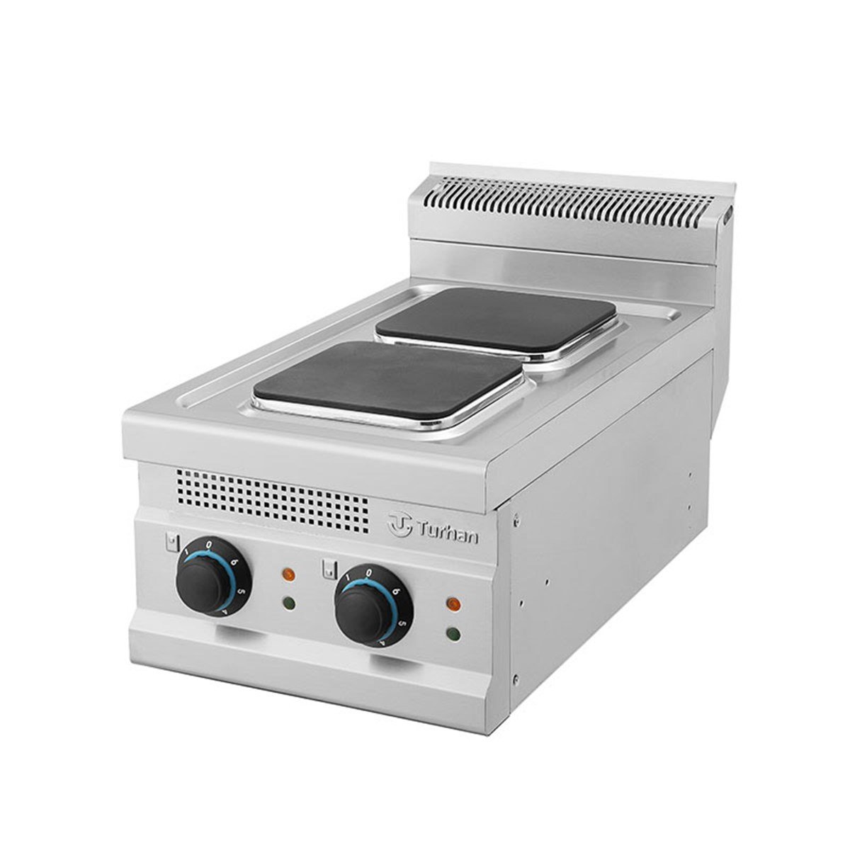 Turhan Çelik TC.7OCE401 2'li Kare Pleyt Ocak Elektrikli 400x700x300