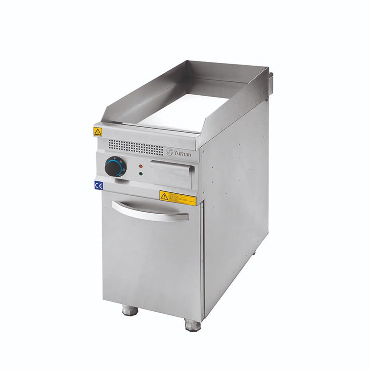 Turhan Çelik TC.9IEK400 40'lık Elektrikli Düz Pleyt Izgara Krom Kaplı Alt Dolaplı 400x930x850