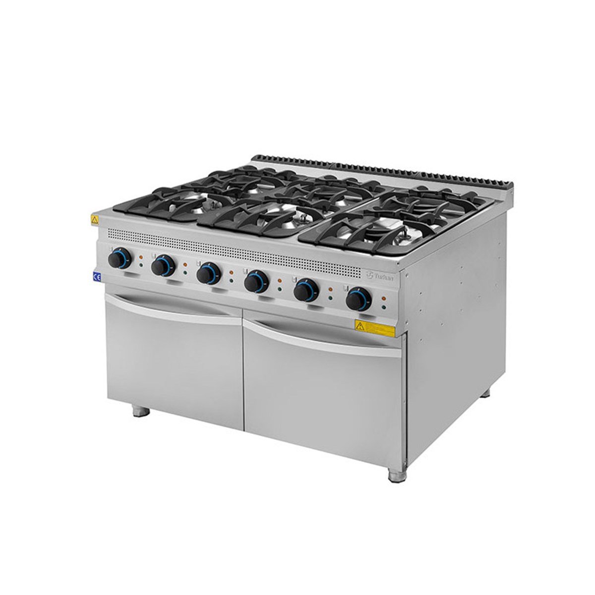 Turhan Çelik TC.9OCG120 6'lı Ocak Gazlı 1200x930x850