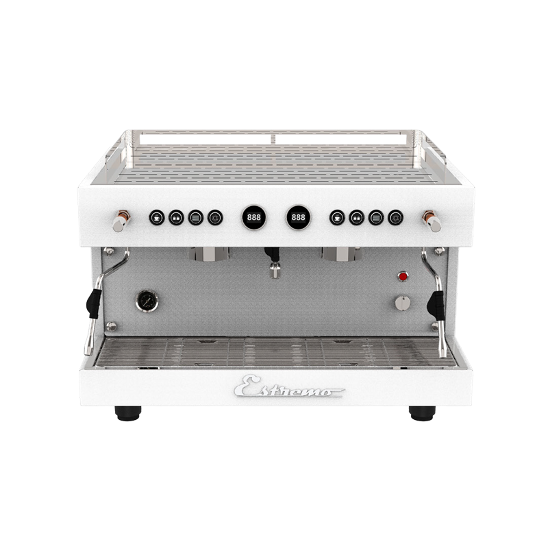 VOSCO EST-300 Çift Gruplu Pro Espresso Makinesi Beyaz