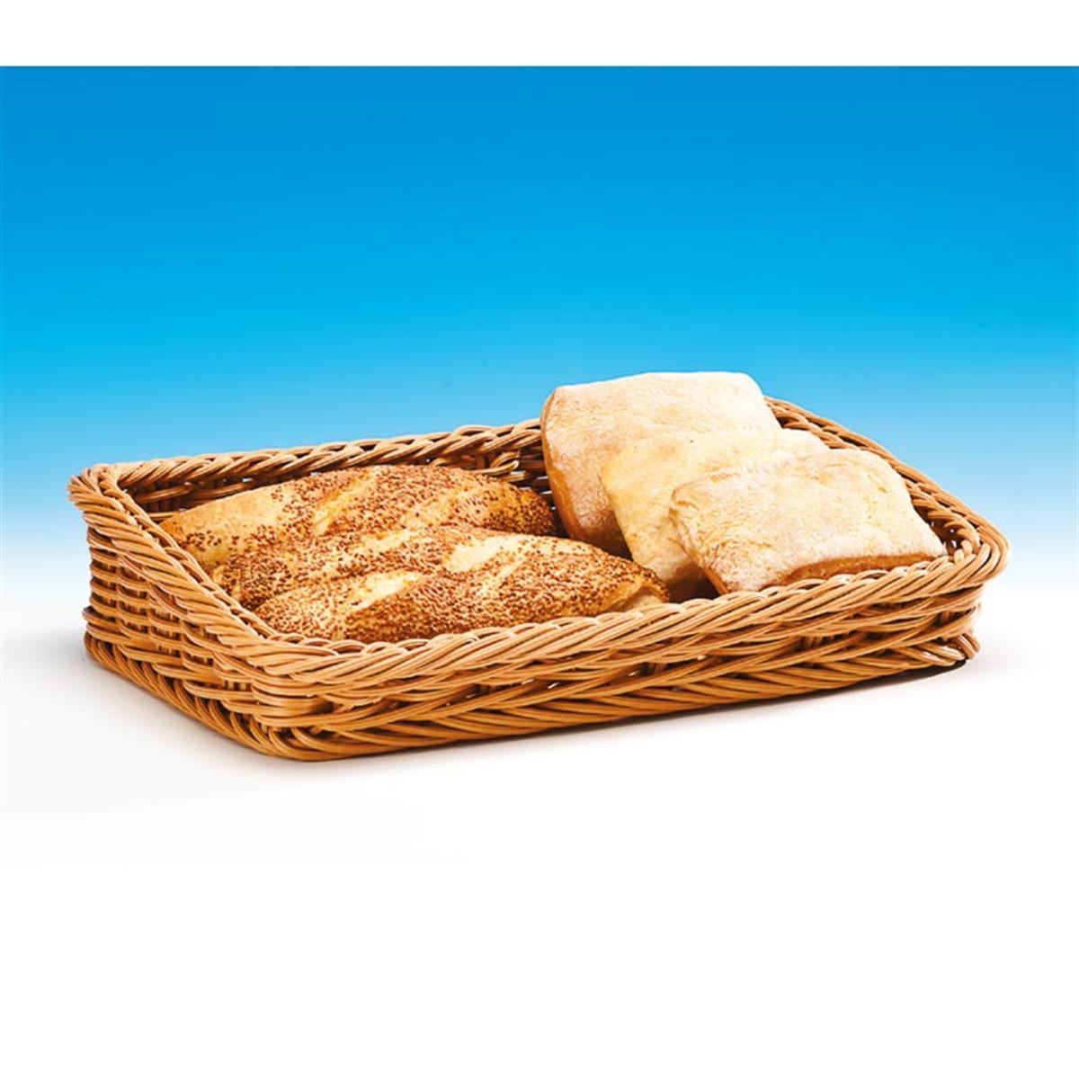 Zicco B-Ot-5138-22B Eğimli Dikdörtgen Plastik Sepet (Koyu ) 30*45 Cm H 9-H 5 Cm