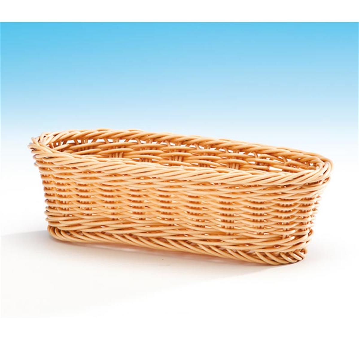 Zicco Jq 2003 Küçük Oval Plastik Ekmek Sepeti Açık Renk 23x10x6,5 Cm