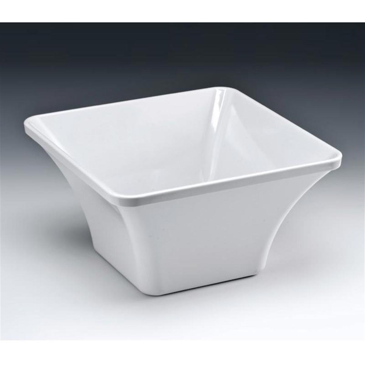 Zicco K-1407 Köşeli Melamin Kase 27x27x14,5 Cm BeyazZiccoAKN.K-1407-BYZ