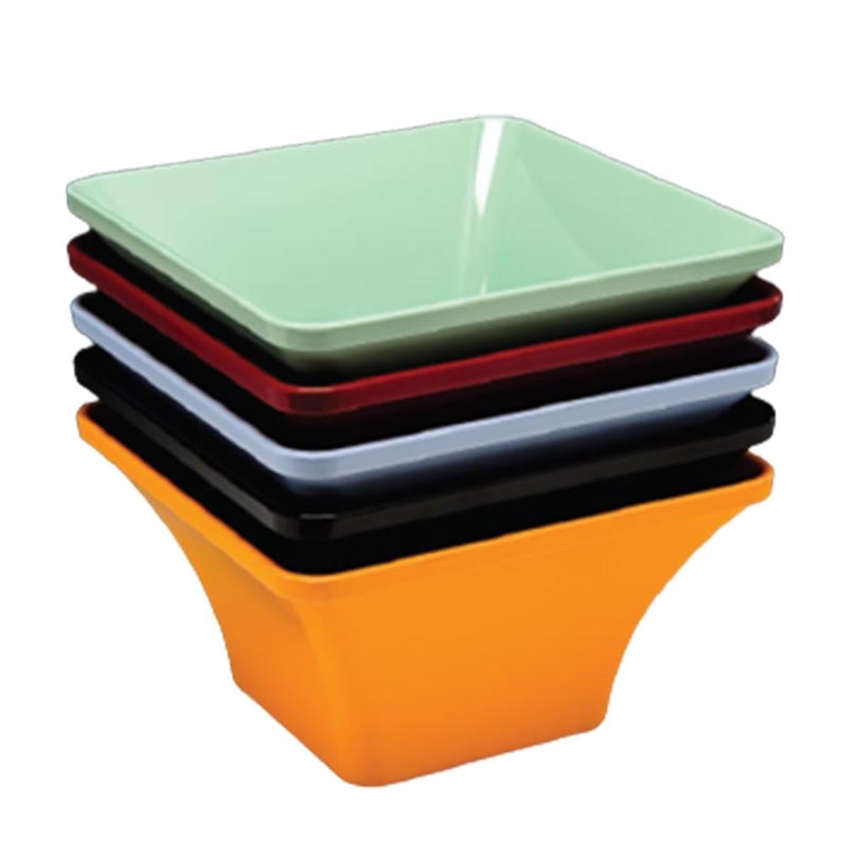 Zicco K-1407 Köşeli Melamin Kase 27x27x14,5 Cm YeşilZiccoAKN.K-1407-YSL