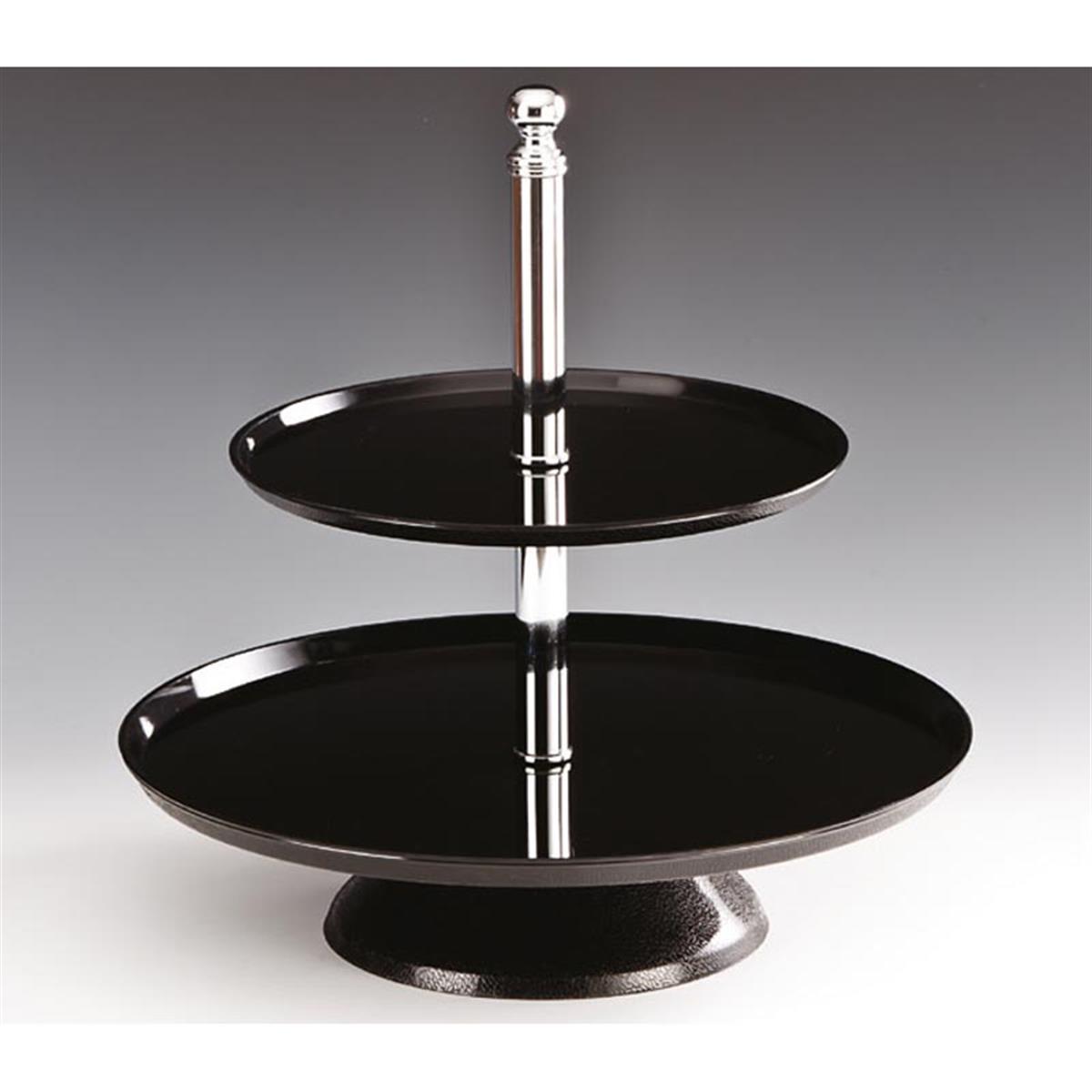 Zicco Zcb 01-P 2 Katlı Polikarbonat Pasta-Meyve Standı 25x35x37 Cm SiyahZiccoAKN.ZCB 01-P-SYH