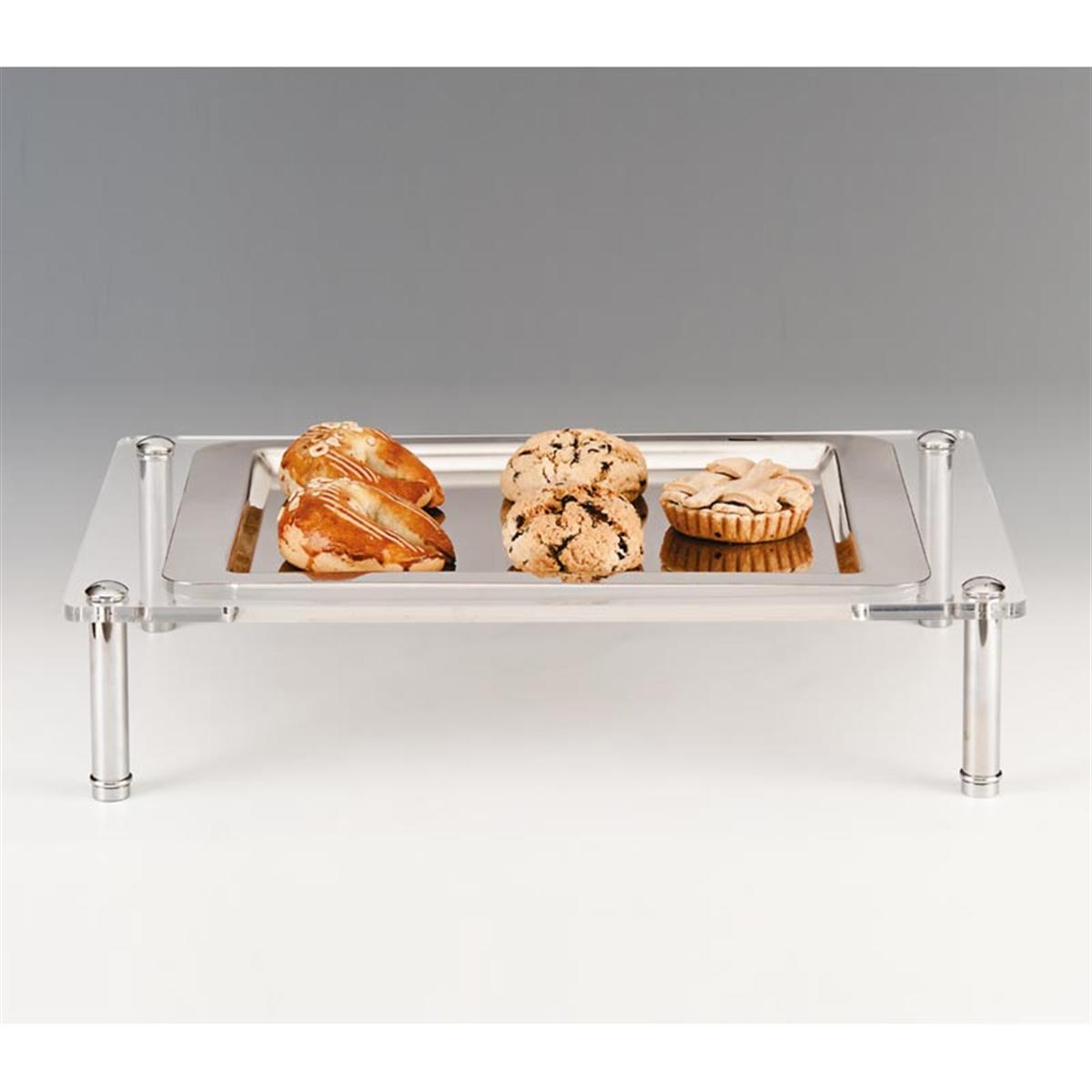 Zicco Zcp 029 Tek Katlı Çelik Tepsili Teşhir Standı 55,5X35,5Xh12 CmZiccoAKN.ZCP 029