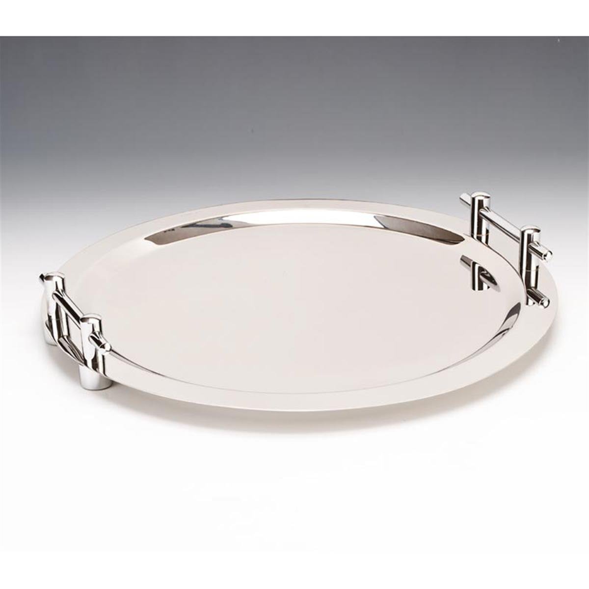 Zicco Zcp 075 Çelik Kulplu Yuvarlak Servis Tepsi Ø50 Cm