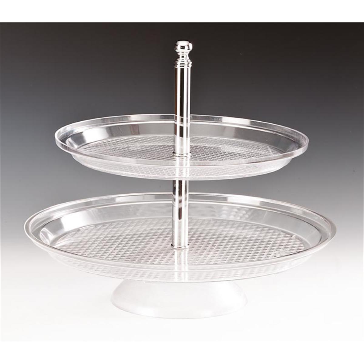 Zicco Zcp 181 İki Katlı Polikarbonat Pasta Standı 42-35 Cm