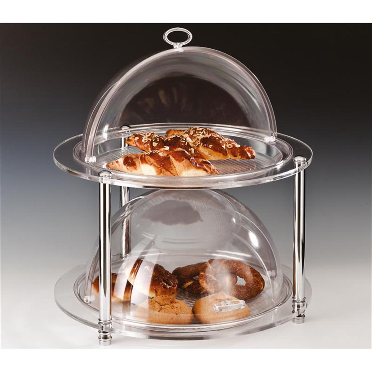 Zicco Zcp 185 2 Katlı Komple Polikarbonat Rolltop Kapaklı Teşhir Standı Ø49,5x54 Cm