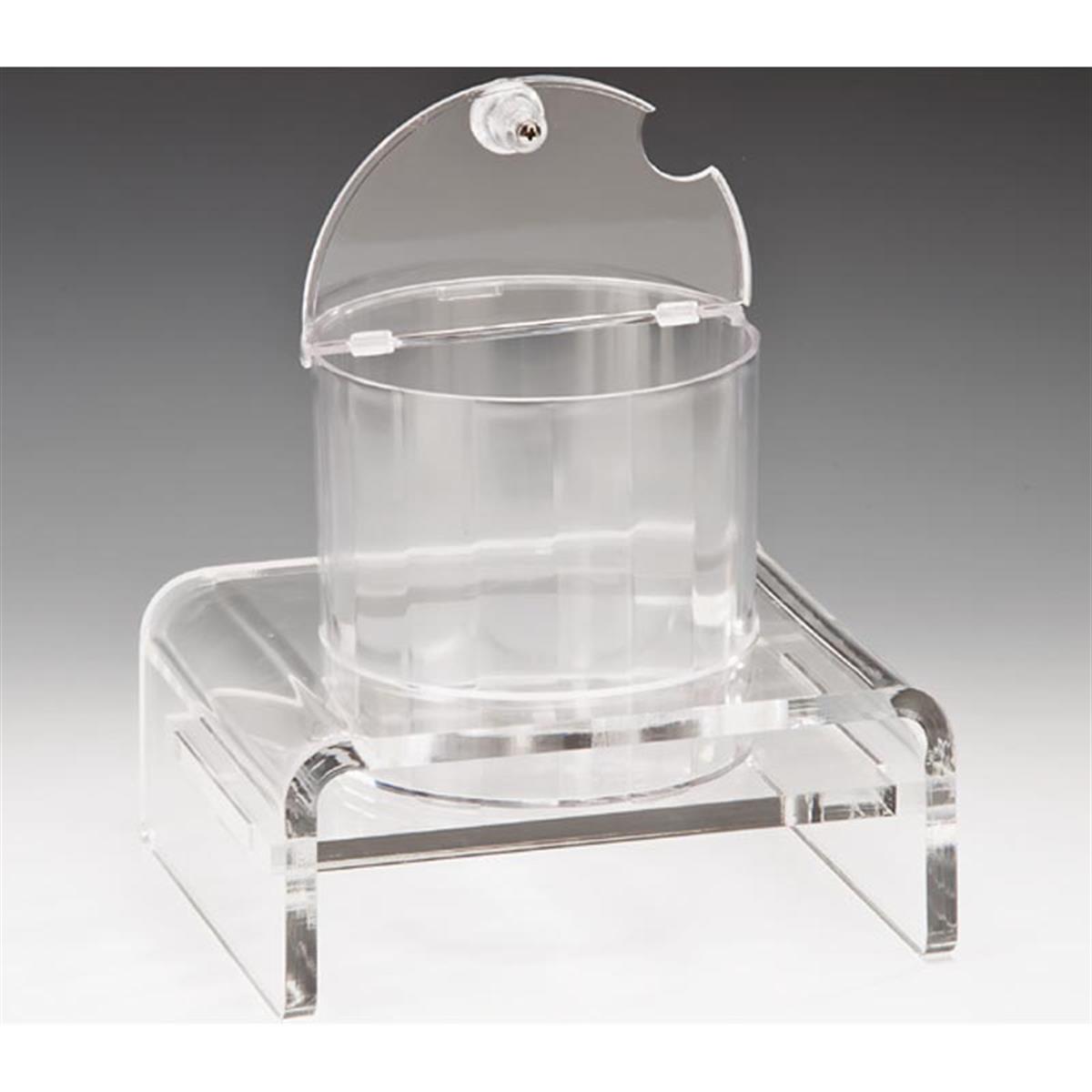 Zicco Zcp 202 Tekli Kalın Standlı Polikarbonat Sosluk Reçellik Standı 1,5 Lt. 19,5x21x19 Cm