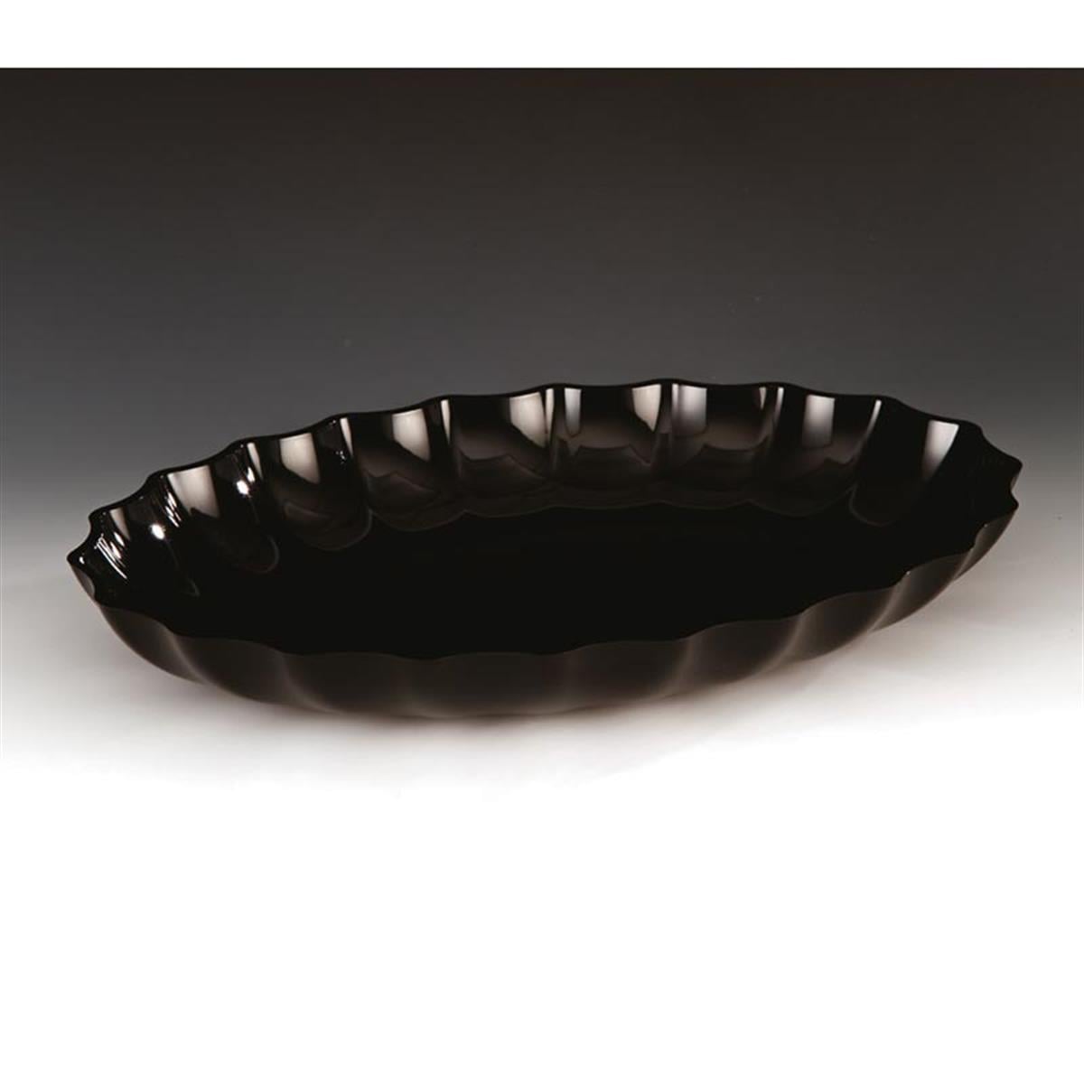 Zicco Zcp 296 Polikarbonat Oval Model Teşhir Tabak Siyah 41,5x29,5x5,5 CmZiccoAKN.ZCP 296-SYH