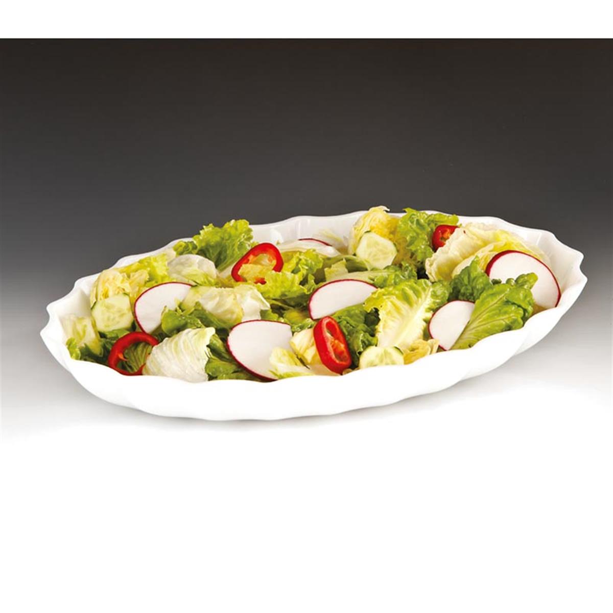 Zicco Zcp 296 Polikarbonat Oval Model Teşhir Tabak Beyaz 41,5x29,5x5,5 CmZiccoAKN.ZCP 296-BYZ
