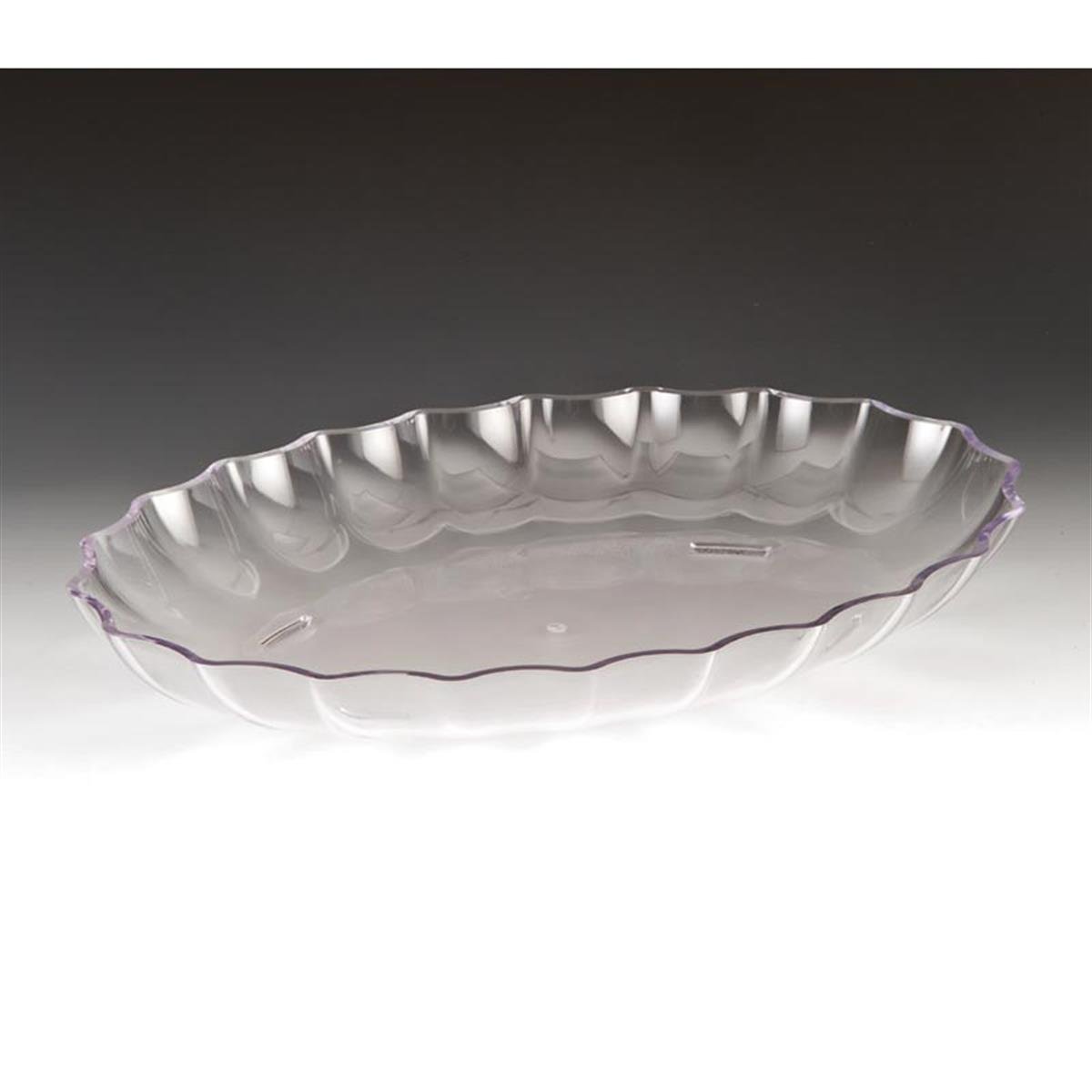 Zicco Zcp 296 Polycarbonat Oval Model Teşhir Tabak Şeffaf-Siyah-Beyaz) 41,5X29,5X5,5 CmZiccoAKN.ZCP 296