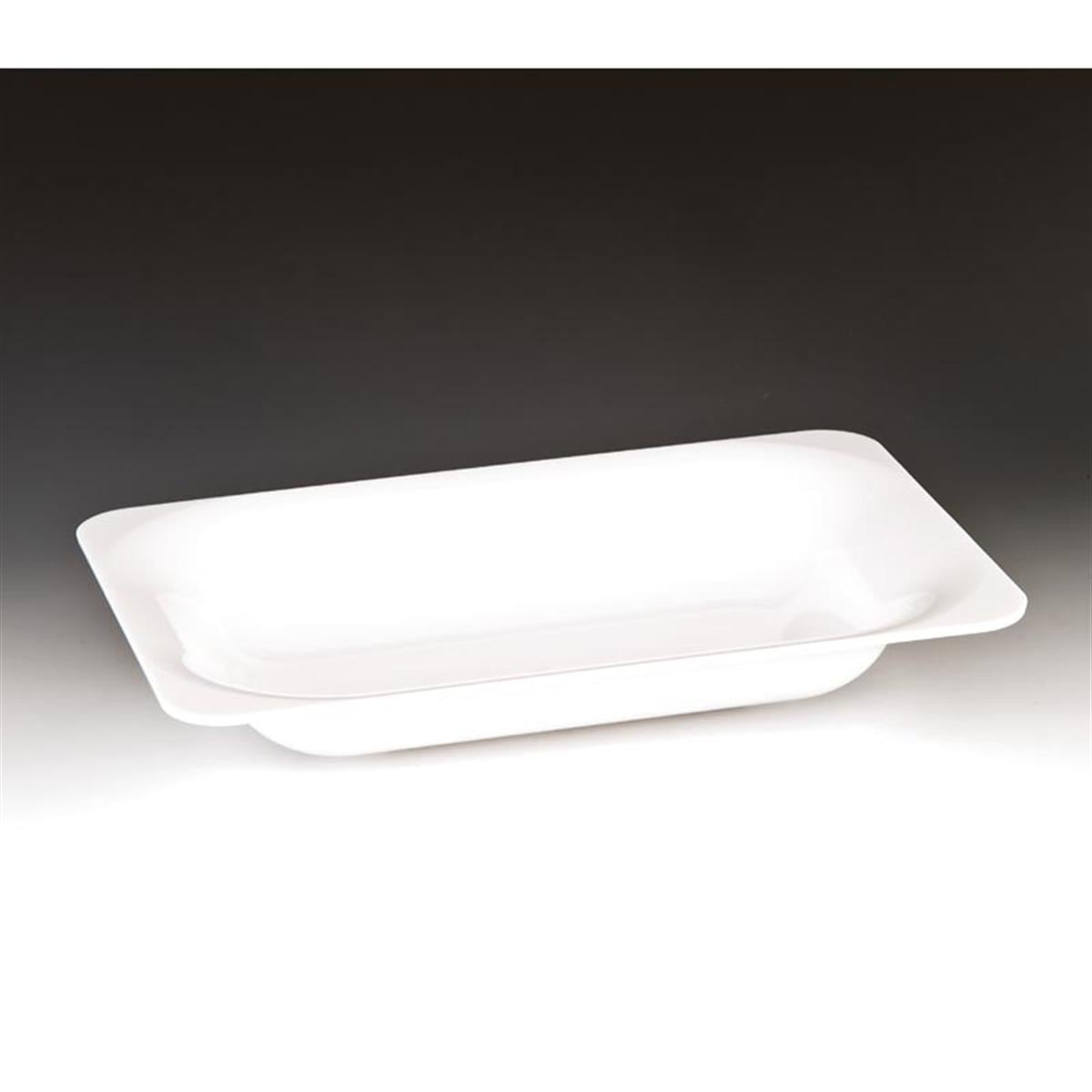 Zicco Zcp 298 Polikarbonat Dikdörtgen Model Teşhir Tabak Beyaz 40x26x6,5 CmZiccoAKN.ZCP 298-B