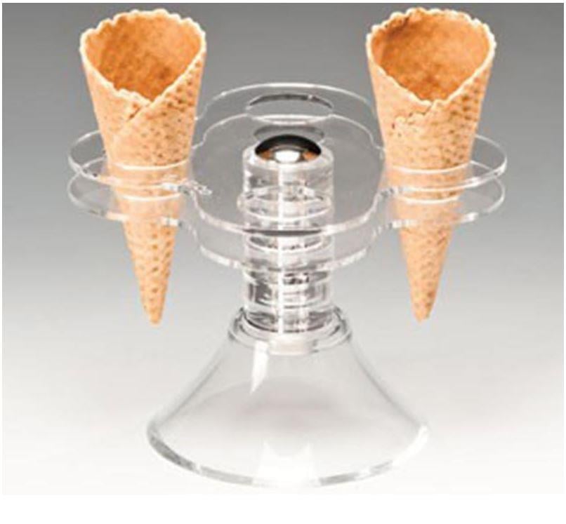 Zicco Zcp 432 Ayaklı 4'Lü Akrilik Dondurma Servis Standı 13,5X13,5Xh 11,5 Cm