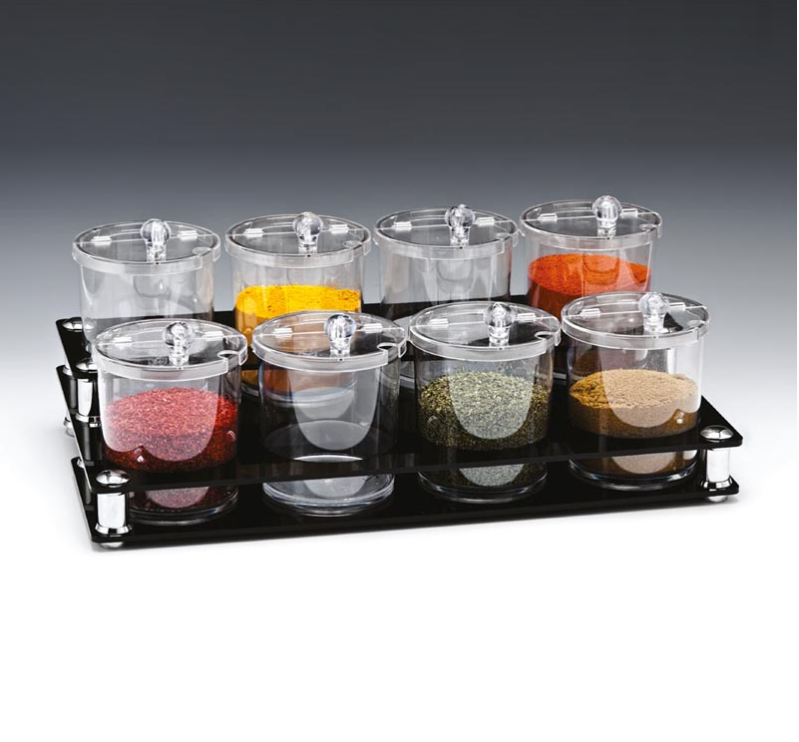 Zicco Zcp 527 Akrilik Standlı Pc Sosluk Reçellik  Baharatlık/8 Li 49*27*H 18 CmZiccoAKN.ZCP 527