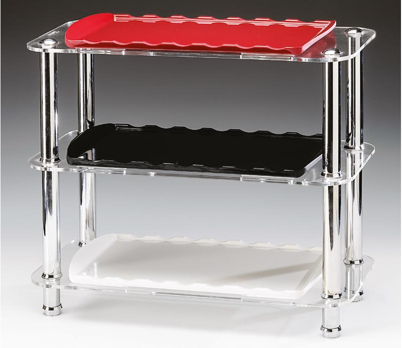 Zicco Zcp 572 3 Katlı  Akrilik,  Melamın Teşhir Standı (K-2054) 22*43,5* H 38 Cm ZiccoAKN.ZCP 572