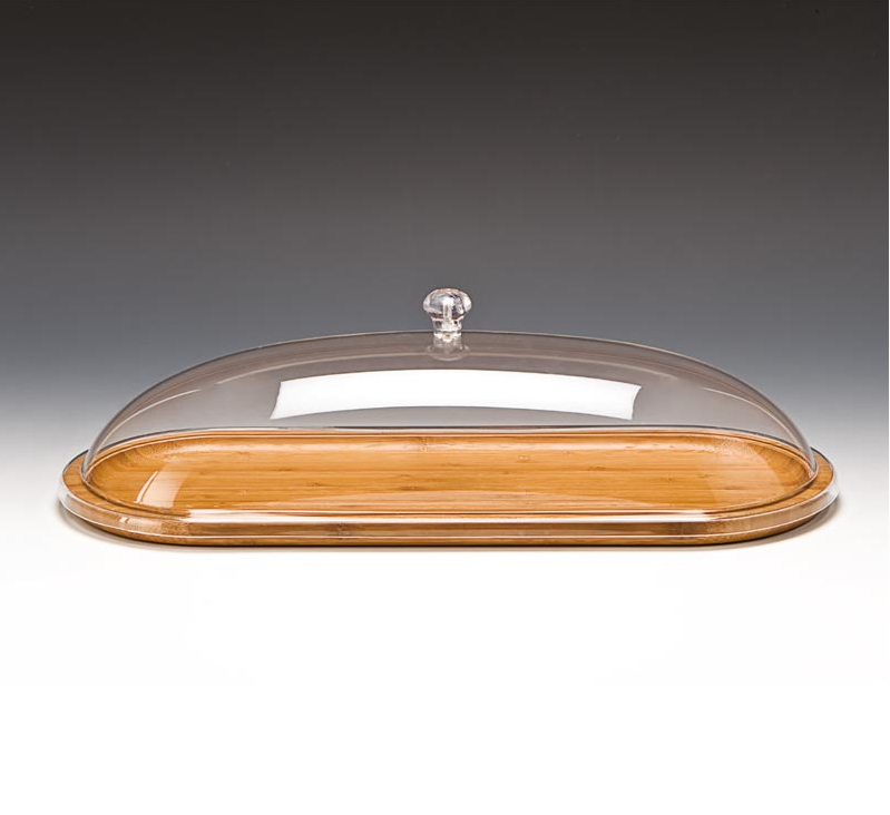Zicco Zcp 577 Ahşap Altlı Oval Fanus 48X19X H 13 Cm ZiccoAKN.ZCP 577