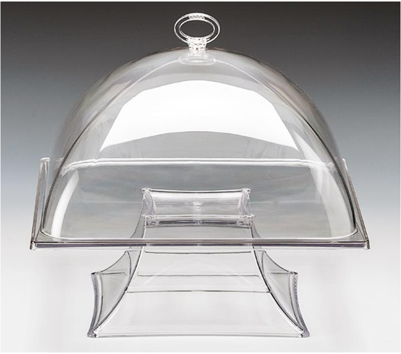 Zicco Zcp 636 Polycarbonat 30 Cm Kare Kapaklı Teşhir H: 24 Cm