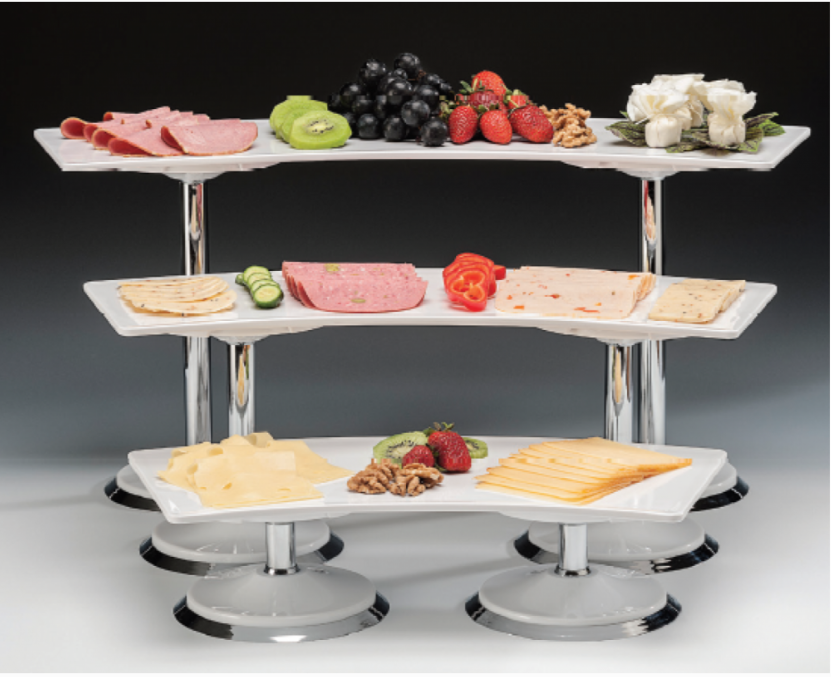 Zicco Zcp 648 Melamin Tepsili Teşhir Standı(K-2014-2015-2016) 19X66 Cm 19X56 Cm 19X46 Cm