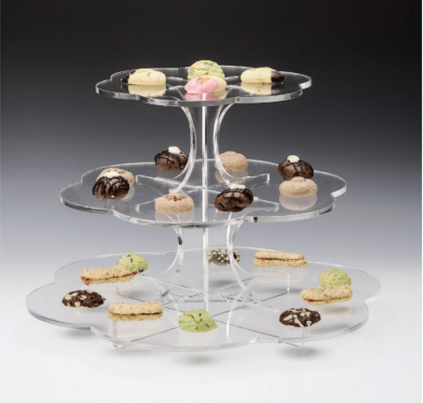 Zicco Zcp 650 3 Katlı Papatya Model Teşhir Standı R-49-39-29 H:34 Cm 