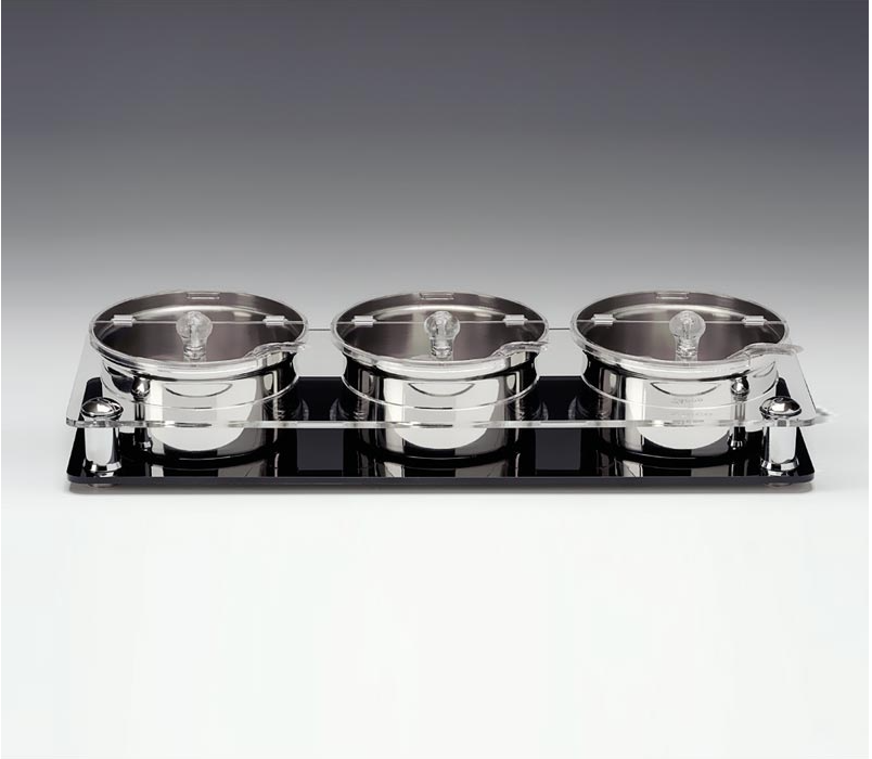 Zicco Zcp 667 Çelik Altlı Pc Kapaklı Sosluk Reçellik Standı/3 Lü 17,5X49Xh 8,5 CmZiccoAKN.ZCP 667