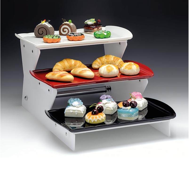 Zicco Zcp 675 3 Katlı Merdiven Model Teşhir Standı-Melamin Tepsili 60X36Xh 27,5 Cm 