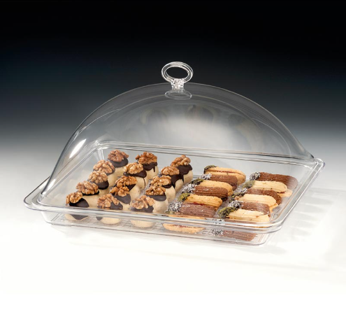 Zicco Zcp 711 Akrilik Kapaklı Polycarbonat Tepsili Fanus Gn 1/2 28X34Xh 17 CmZiccoAKN.ZCP 711