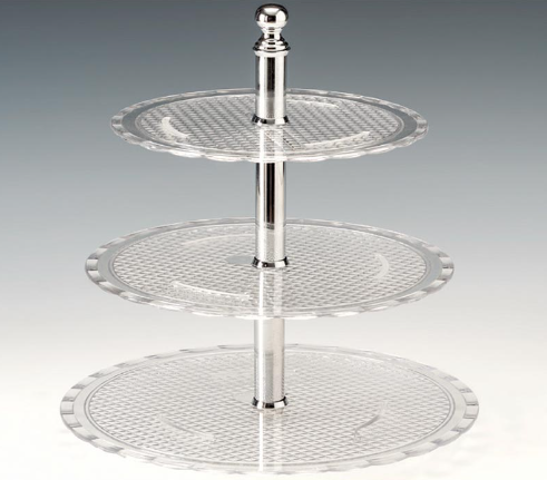 Zicco Zcp 713 3 Katlı Polycarbonat Pasta Standı R-23-27-31 H 31 CmZiccoAKN.ZCP 713